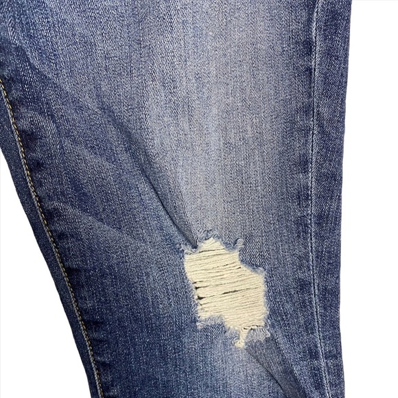 7 For All Mankind The High Waist Ankle Skinny Distresssed Raw Hem Jeans 29 - Picture 7 of 16
